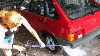 НОВАЯ 2109: первая мойка ВАЗ Lada Капсула времени Девятка