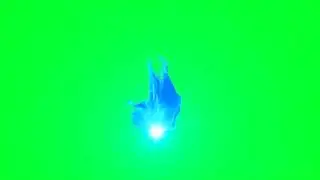 Blue Flame Burst – Animated Green Screen VFX Effect