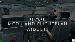JD320/330 FlightPlan and MCDU widgets usage
