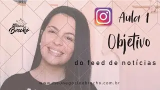 Vídeo 1 | Workshop Instagram Criativo para Brechós | Objetivo do feed de notícias | REBECA VERLI