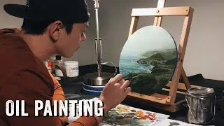 Oil Painting Landscape of Big Sur, California - Window 08 "Take Me Back"