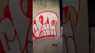 Katsu BTM bombing graffiti in SF bay area #graffiti #graffitibombing #art