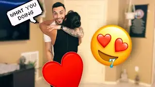 Asking My Girlfriend For A Kiss Then Squeezing Her Cheeks !  Hilarious