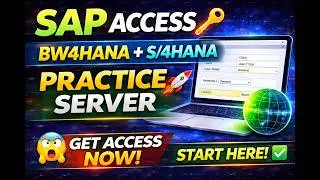 Get SAP BW4HANA & S/4HANA Access Easily | Practice Server Guide (2026)