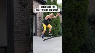 HE LANDED ON THE SKATEBOARD SIDEWAYS! 🤯