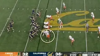 (8) Miami LB Wesley Bissainthe LEVELS Cal QB • 10/6/2024