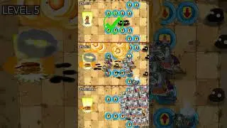 Fifty Pepper-pult with Plant food vs 100 Sunday Edition Zombies - PvZ 2 #shorts