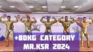 +80Kg Category Mr.KSR 2024 State Level Bodybuilding Competition ​⁠