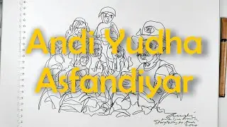 Drawing Myself - Andi Yudha The Storyteller - One Line Drawing