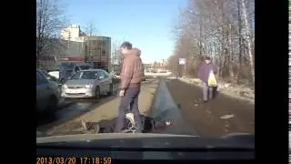 Пьяная автоподстава юмор