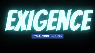 What is Exigence? Lesson and Activity