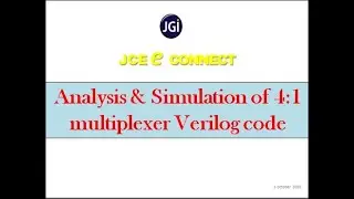 Simulation of gate level 4:1 mux and writing Testbench in Verilog