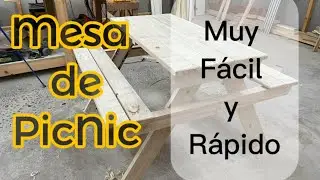 COMO HACER Mesa PicNic TUTORIAL RÁPIDO Y MUY FÁCIL DE HACER #carpinteria #tutorial