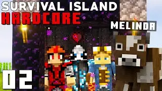 Melinda & the Nether Explorers | Minecraft Multiplayer Survival Island Hardcore #2
