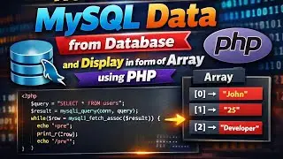 How to fetch data from database in from of array using PHP 