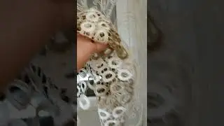 Тюль аркой вышивка Золото