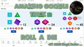 Roll a die || Google Trick || Amazing Tricks