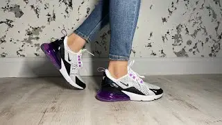 Nike Air Max 270 Dream Purple Black Fuchsia AH6789-113 on feet