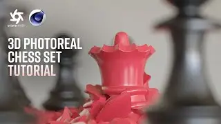 3D Chess Set in Cinema 4D & Octane Render