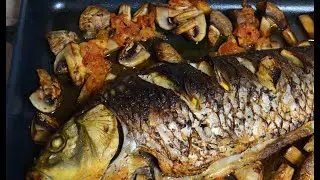 обалденный запеченный карп