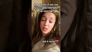 If you sing 1-12 it looks like your lip-syncing😧 #funny #shorts #fyp #lipsync