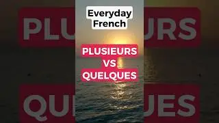 Plusieurs vs Quelques in French 
