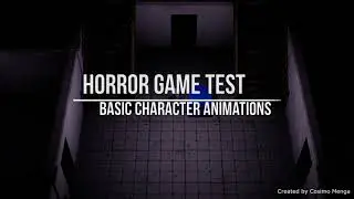 Horror game - Character movement test