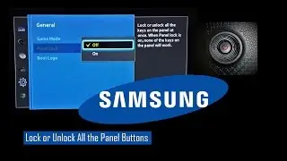 SAMSUNG TV Buttons Enable, Disable / Child Lock
