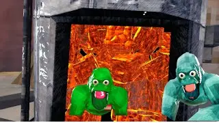 filling the entire selling machine with the new ores in animal company vr
