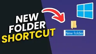 How to create a new folder using keyboard shortcuts
