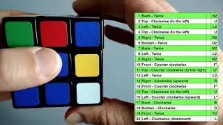 How to scramble a Rubik's cube 3X3