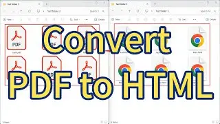 Batch conversion of PDF to HTML web pages