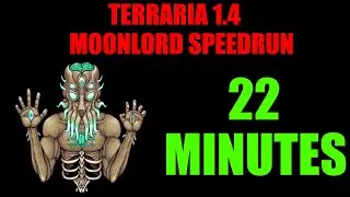Terraria 1.4 Moon Lord Speedrun - Random Seed World Record 22 minutes