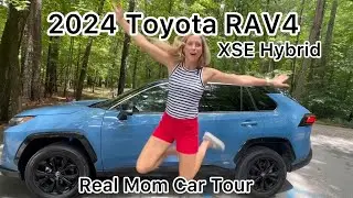 Real Mom Car Tours: 2024 Toyota Rav4 Hybrid - FULL Walkaround