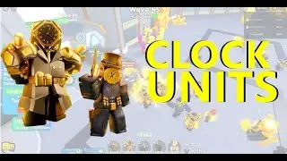 CLOCK UNITS ONLY! Toilet Tower Defense #toilettowerdefense #roblox #skibiditoilet