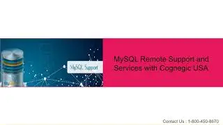 MySQL Remote Support and Services with Cognegic USA