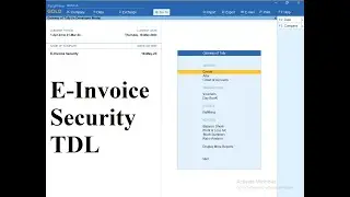 Stop changes in sales voucher after E-Invoice | Tally Prime TDL