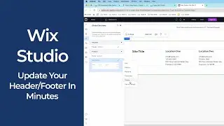 Wix Studio | How To Update Your Header & Footer in Minutes