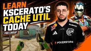 KSCERATO's Complete Cache Utility Guide | 43 Pro CS2 Nades (FURIA vs Dendele)
