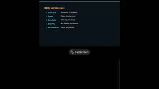 BIOS vs UEFI