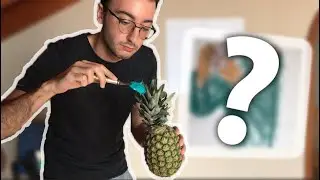 Kendimi Sadece Bir Ananas Kullanarak Çizmeye Çalıştım