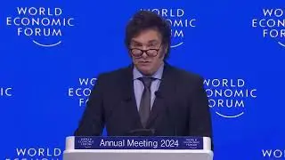 Хавьер Милей Давос 2024 Всемирный Экономический Форум