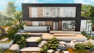 Japandi inspired house / The Sims 4 / no cc / stop motion