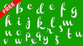 2D letter write on animation green screen video