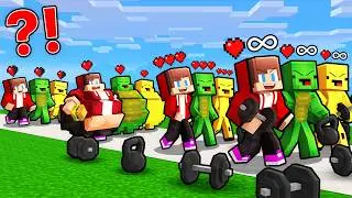 JJ vs Mikey vs Banana Kid: From WEAK To STRONG Evolution Battle in Minecraft...