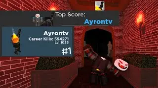 Winning with Headless Horseman Avatar in Roblox Arsenal using Horseman skin lol