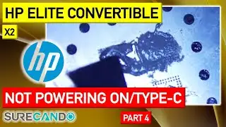 HP Elite x2 convertible Laptop USB Type-C Charging port issues , not charging, disassembly. Part 4
