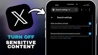 How to Turn Off Sensitive Content on X in SECONDS!