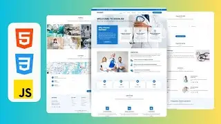 Responsive Medical Website Design Using HTML , CSS & JavaScript