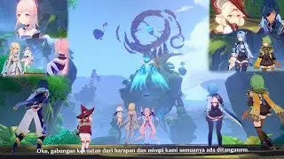 Cutscene Kokomi, Lumine, Eula, Collei, Klee, Kaeya & Oceanid Idyia Dub JP | Genshin Impact Ver. 3.8